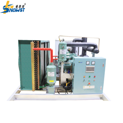 주문 공기 냉각 콘덴서로 10T 소금 물 플레이크 얼음 기계 제조 online manufacture