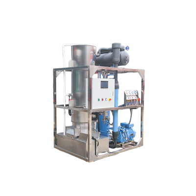 전압 220V/380V/415V/440V/480V PLC 제어 공기 / 물 냉각 튜브 아이스 머신